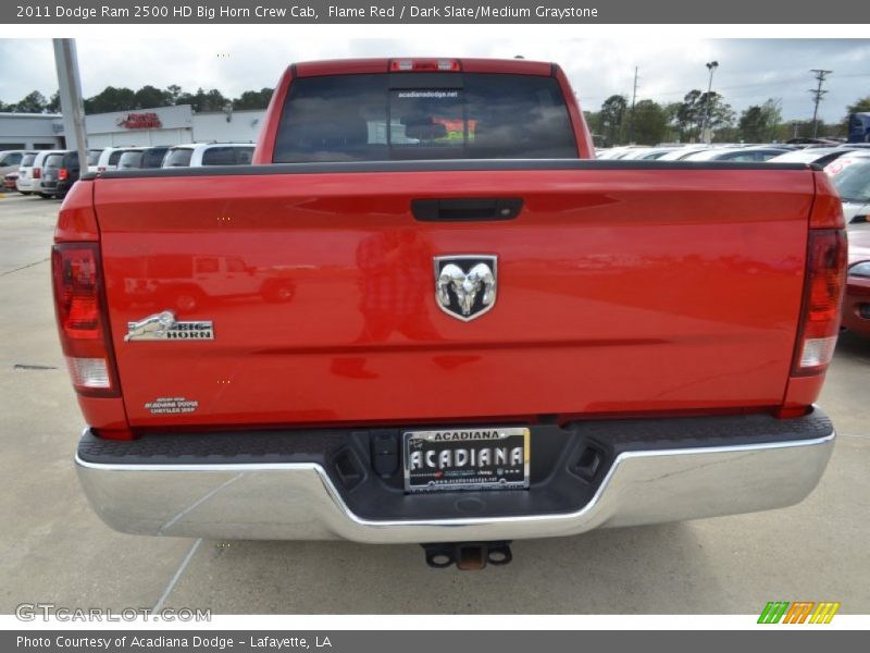 Flame Red / Dark Slate/Medium Graystone 2011 Dodge Ram 2500 HD Big Horn Crew Cab