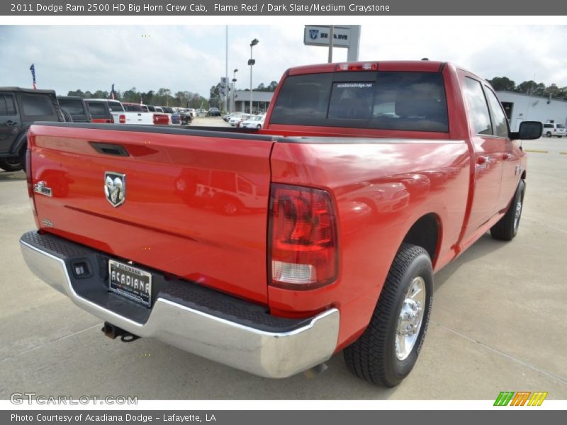 Flame Red / Dark Slate/Medium Graystone 2011 Dodge Ram 2500 HD Big Horn Crew Cab