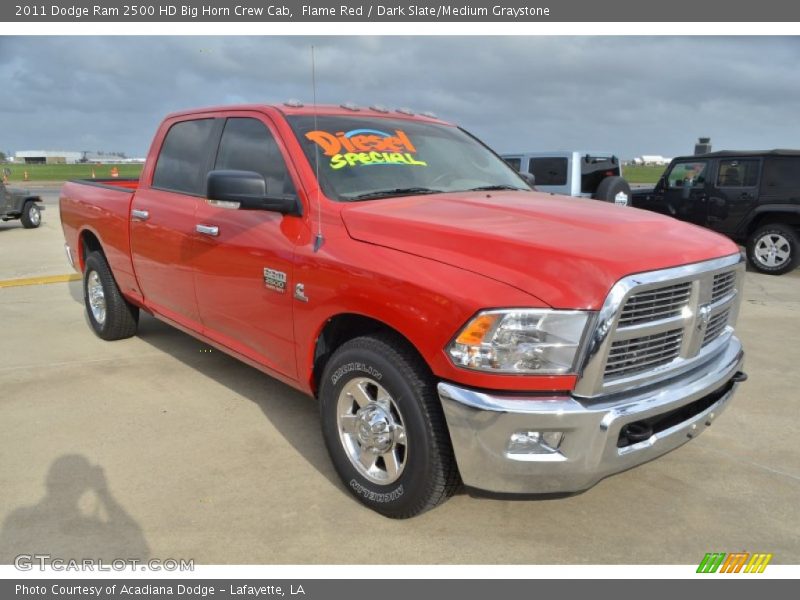 Flame Red / Dark Slate/Medium Graystone 2011 Dodge Ram 2500 HD Big Horn Crew Cab