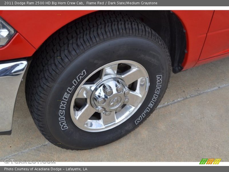 Flame Red / Dark Slate/Medium Graystone 2011 Dodge Ram 2500 HD Big Horn Crew Cab