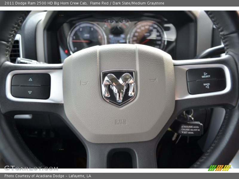 Flame Red / Dark Slate/Medium Graystone 2011 Dodge Ram 2500 HD Big Horn Crew Cab