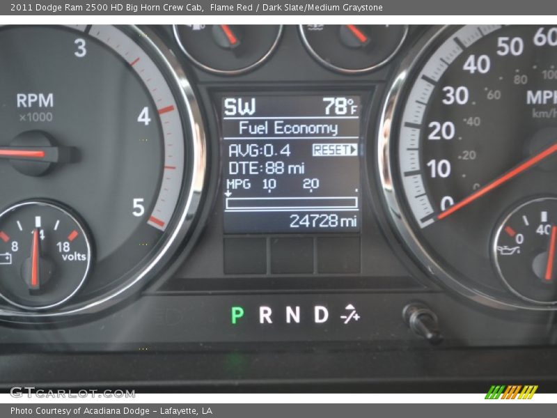 Flame Red / Dark Slate/Medium Graystone 2011 Dodge Ram 2500 HD Big Horn Crew Cab