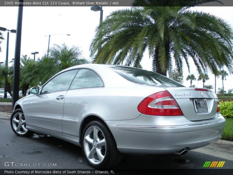 Brilliant Silver Metallic / Ash 2005 Mercedes-Benz CLK 320 Coupe