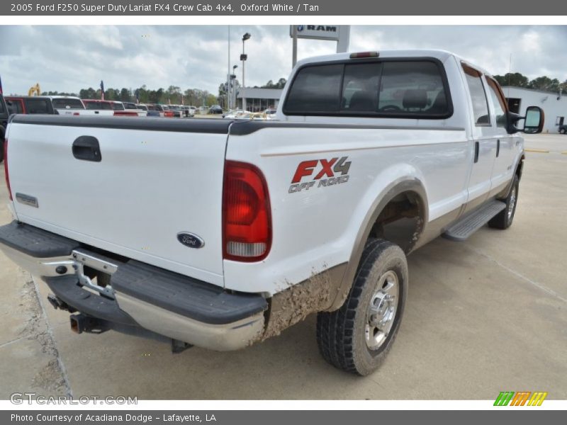 Oxford White / Tan 2005 Ford F250 Super Duty Lariat FX4 Crew Cab 4x4