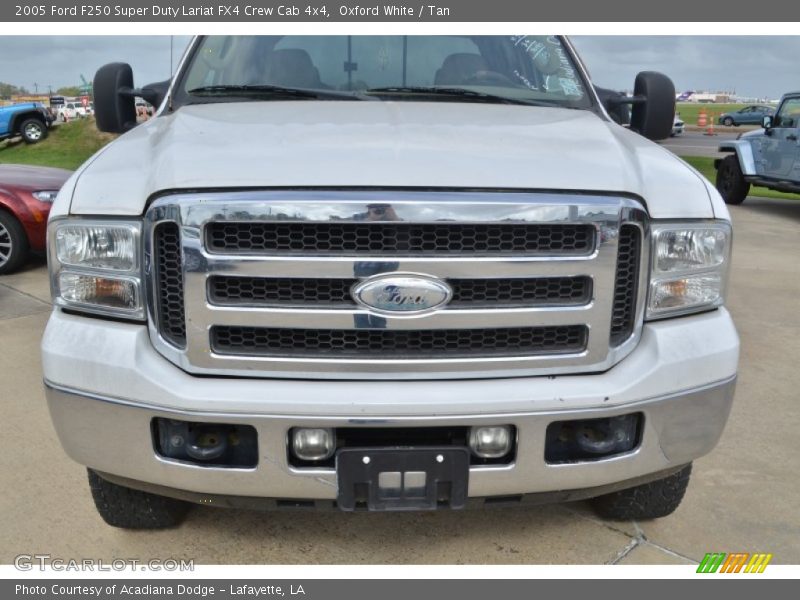 Oxford White / Tan 2005 Ford F250 Super Duty Lariat FX4 Crew Cab 4x4