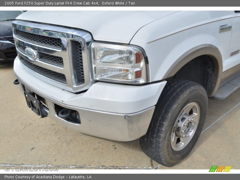 Oxford White / Tan 2005 Ford F250 Super Duty Lariat FX4 Crew Cab 4x4