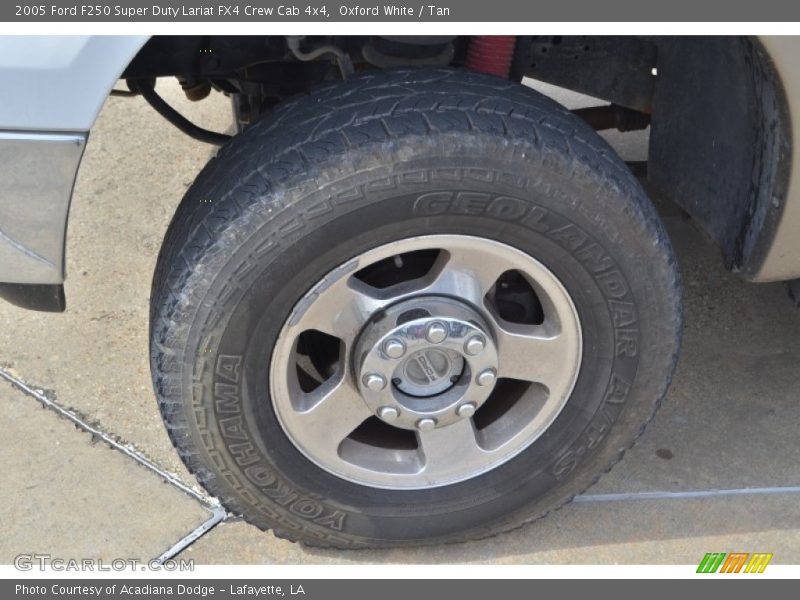 Oxford White / Tan 2005 Ford F250 Super Duty Lariat FX4 Crew Cab 4x4