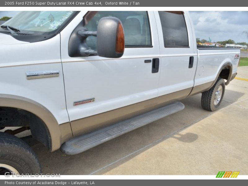 Oxford White / Tan 2005 Ford F250 Super Duty Lariat FX4 Crew Cab 4x4