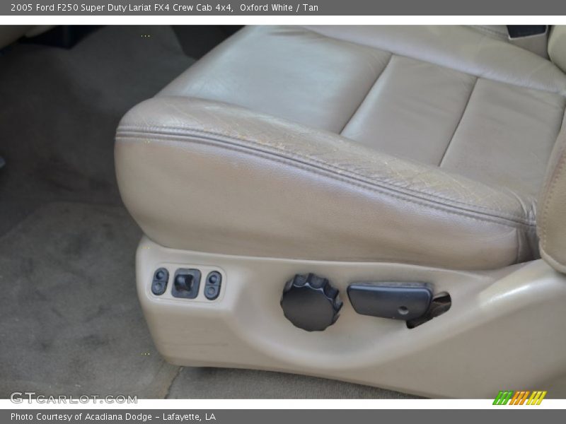 Oxford White / Tan 2005 Ford F250 Super Duty Lariat FX4 Crew Cab 4x4