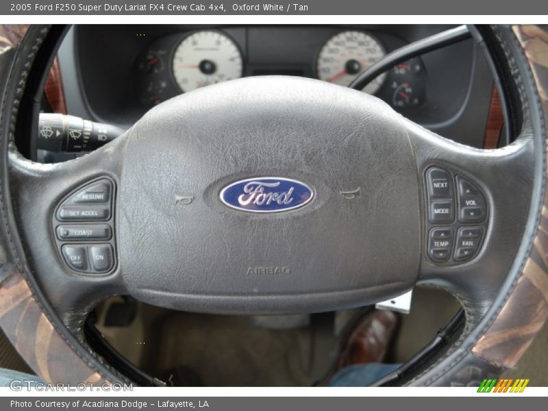 Oxford White / Tan 2005 Ford F250 Super Duty Lariat FX4 Crew Cab 4x4