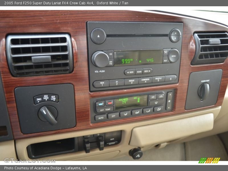 Oxford White / Tan 2005 Ford F250 Super Duty Lariat FX4 Crew Cab 4x4