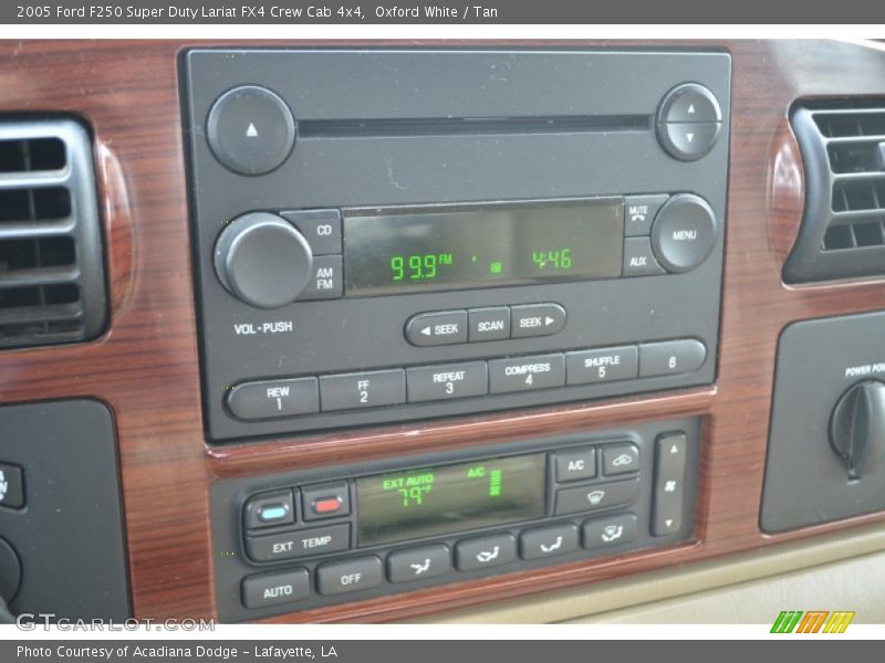Oxford White / Tan 2005 Ford F250 Super Duty Lariat FX4 Crew Cab 4x4