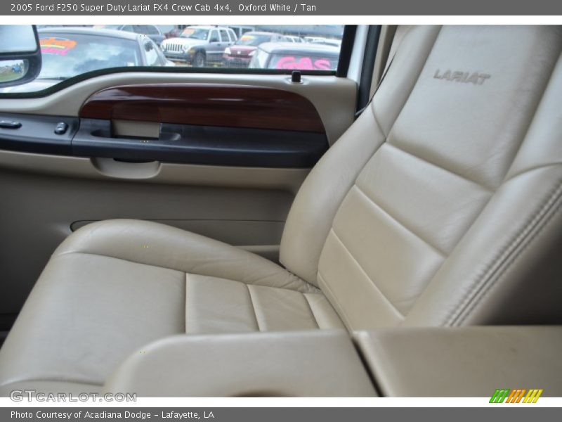 Oxford White / Tan 2005 Ford F250 Super Duty Lariat FX4 Crew Cab 4x4