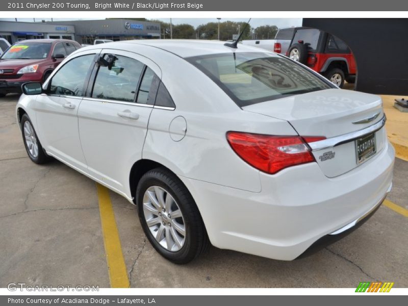 Bright White / Black/Light Frost Beige 2011 Chrysler 200 Touring