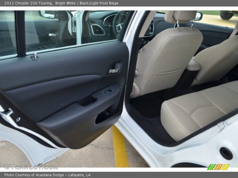 Bright White / Black/Light Frost Beige 2011 Chrysler 200 Touring