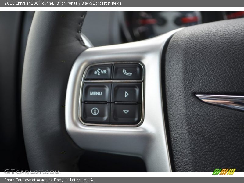 Bright White / Black/Light Frost Beige 2011 Chrysler 200 Touring
