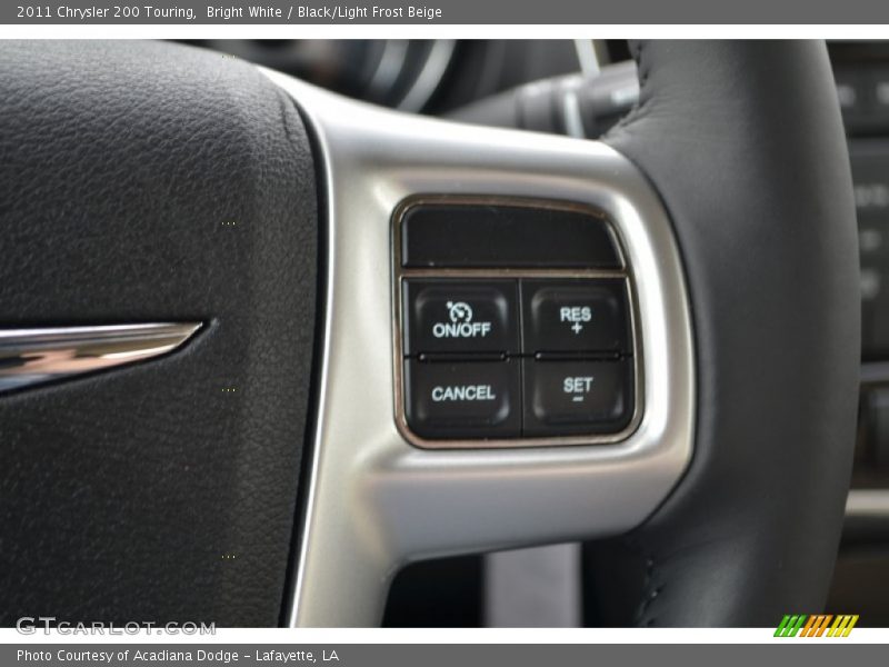 Bright White / Black/Light Frost Beige 2011 Chrysler 200 Touring