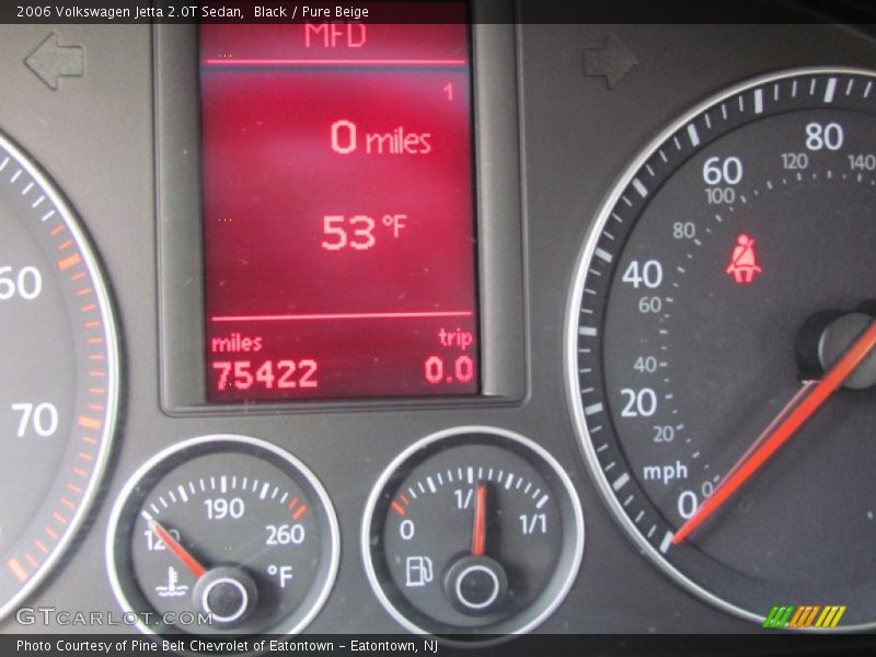 Black / Pure Beige 2006 Volkswagen Jetta 2.0T Sedan