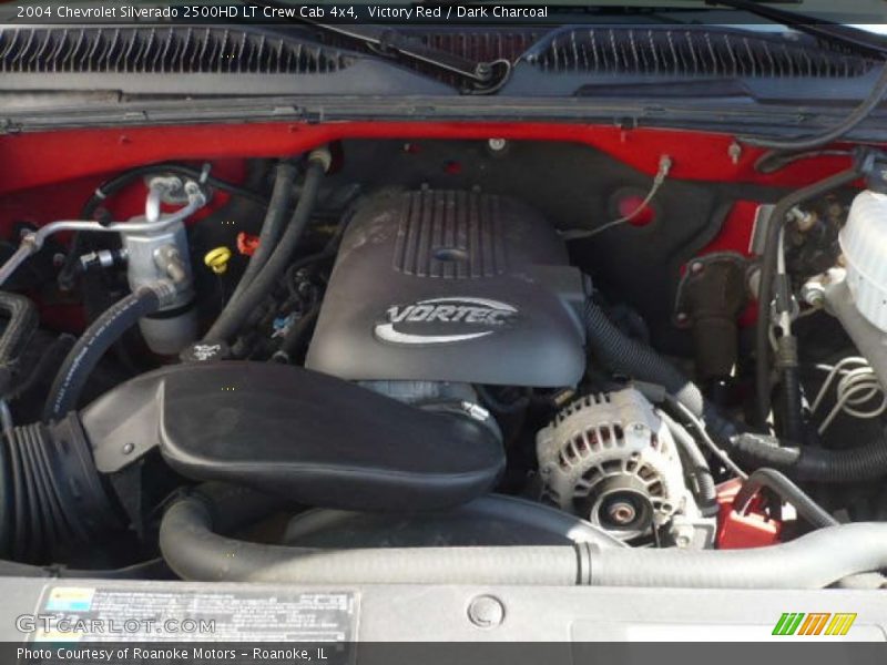 Victory Red / Dark Charcoal 2004 Chevrolet Silverado 2500HD LT Crew Cab 4x4