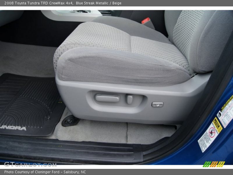 Blue Streak Metallic / Beige 2008 Toyota Tundra TRD CrewMax 4x4
