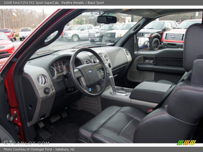 Redfire Metallic / Black Sport 2008 Ford F150 FX2 Sport SuperCab