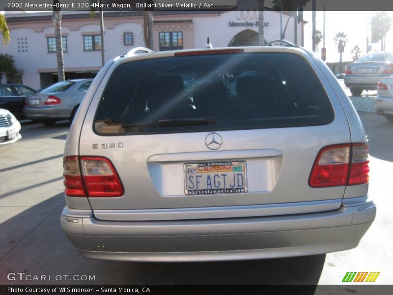 Brilliant Silver Metallic / Ash 2002 Mercedes-Benz E 320 4Matic Wagon