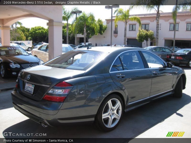 designo Graphite Metallic / Black 2009 Mercedes-Benz S 550 Sedan