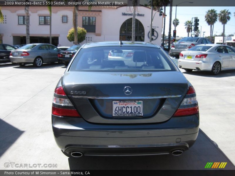 designo Graphite Metallic / Black 2009 Mercedes-Benz S 550 Sedan