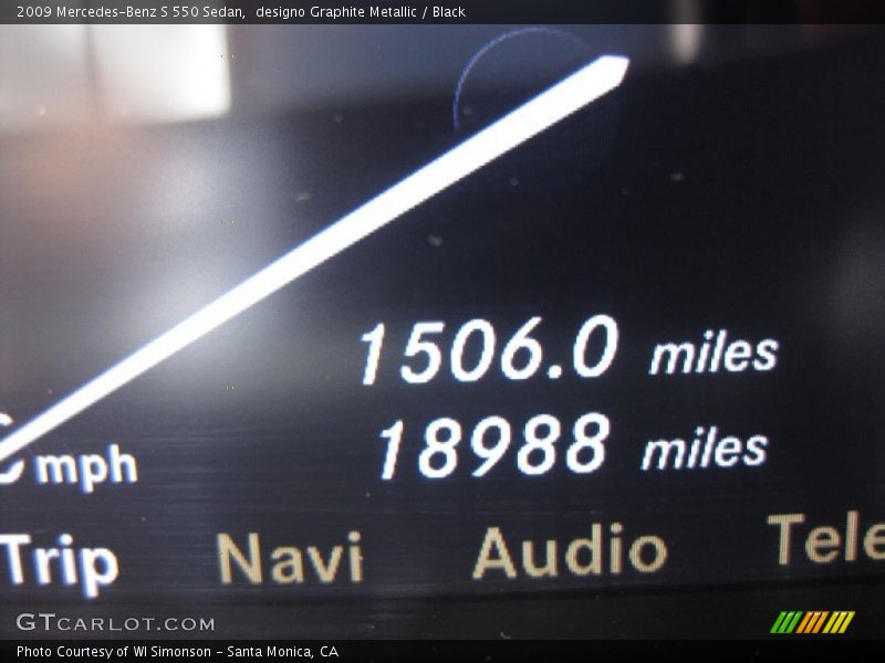 designo Graphite Metallic / Black 2009 Mercedes-Benz S 550 Sedan