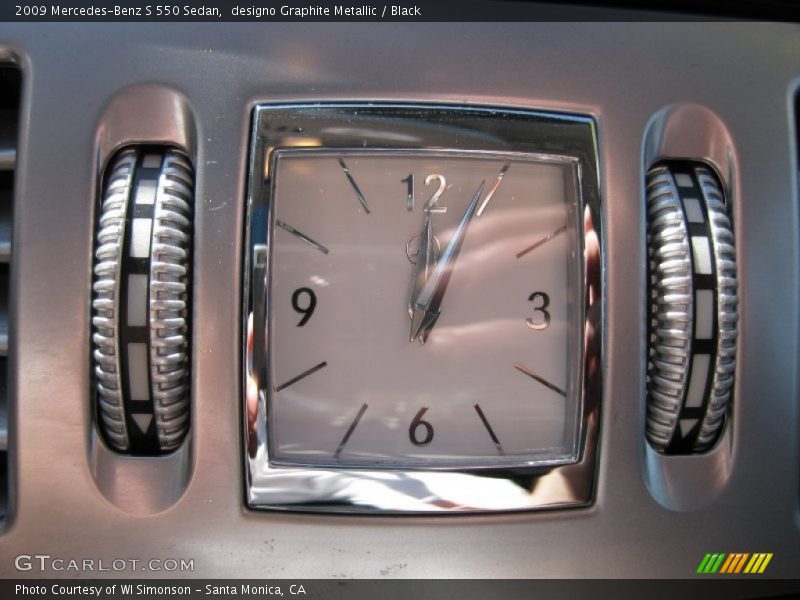 designo Graphite Metallic / Black 2009 Mercedes-Benz S 550 Sedan