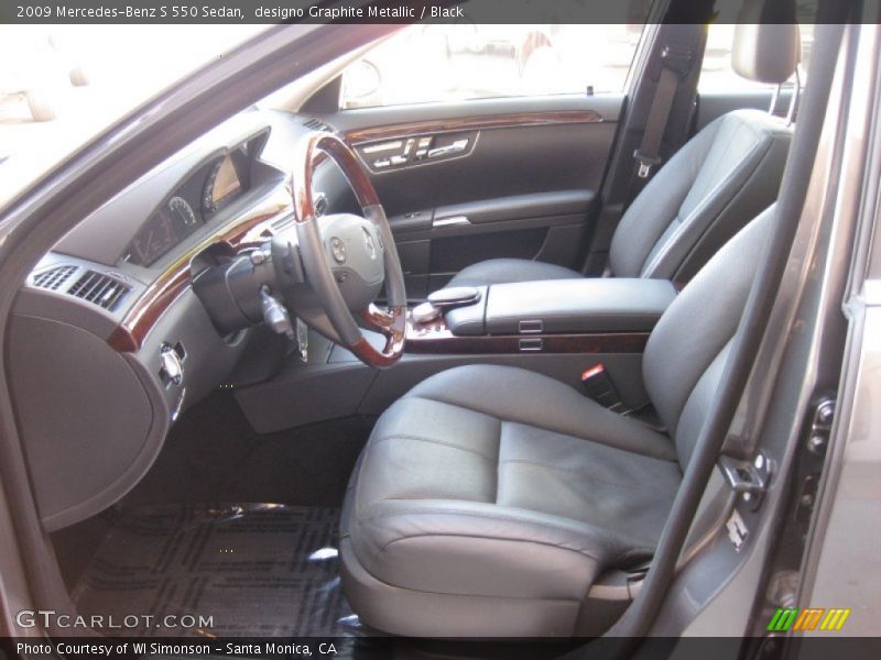 designo Graphite Metallic / Black 2009 Mercedes-Benz S 550 Sedan