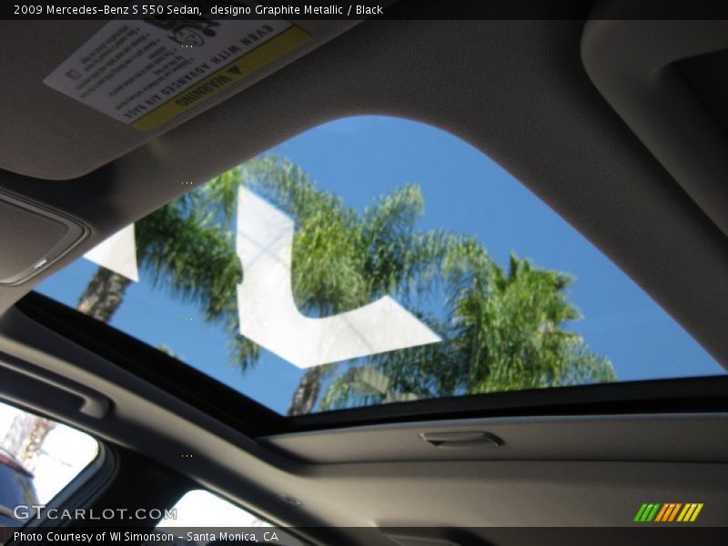 designo Graphite Metallic / Black 2009 Mercedes-Benz S 550 Sedan