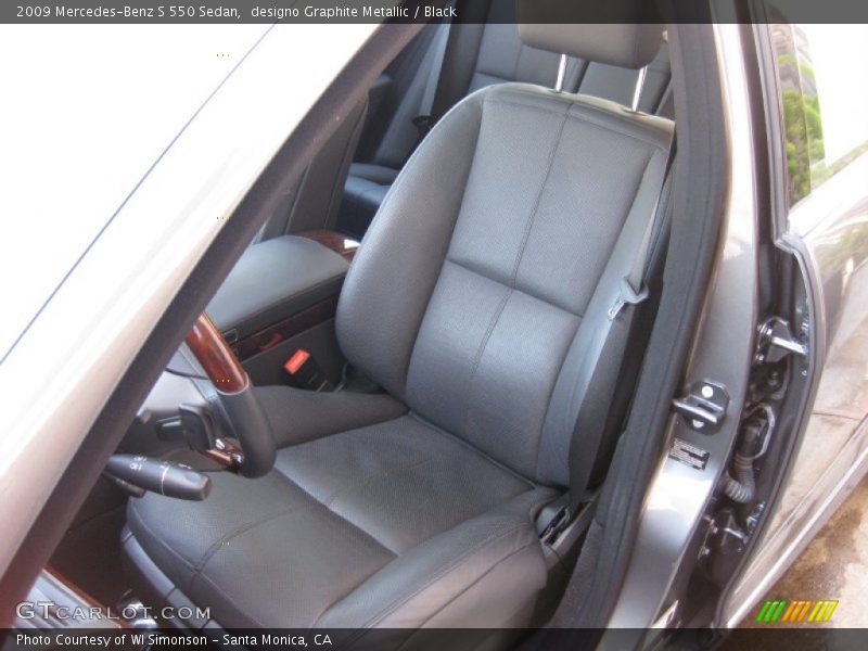 designo Graphite Metallic / Black 2009 Mercedes-Benz S 550 Sedan