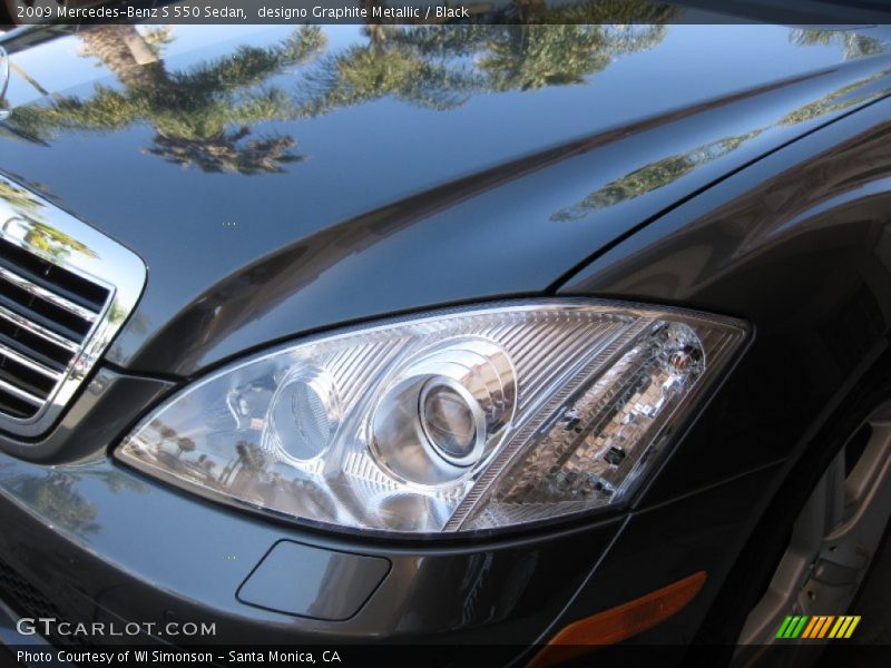 designo Graphite Metallic / Black 2009 Mercedes-Benz S 550 Sedan
