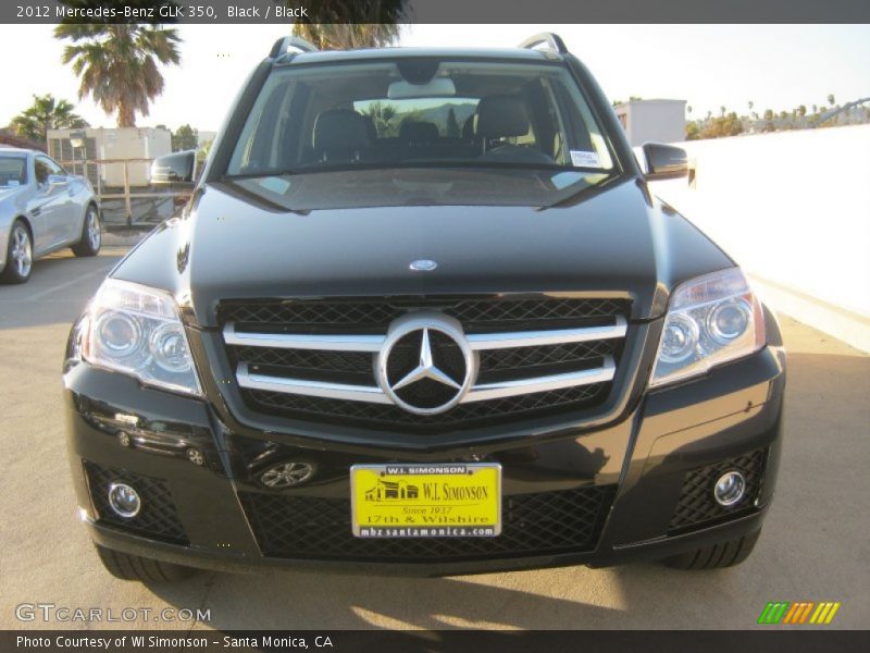 Black / Black 2012 Mercedes-Benz GLK 350