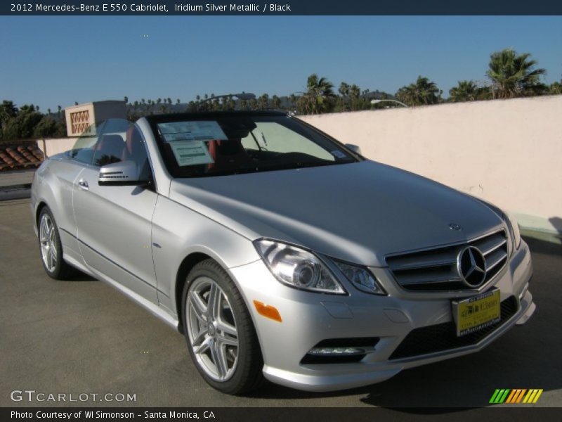 Iridium Silver Metallic / Black 2012 Mercedes-Benz E 550 Cabriolet