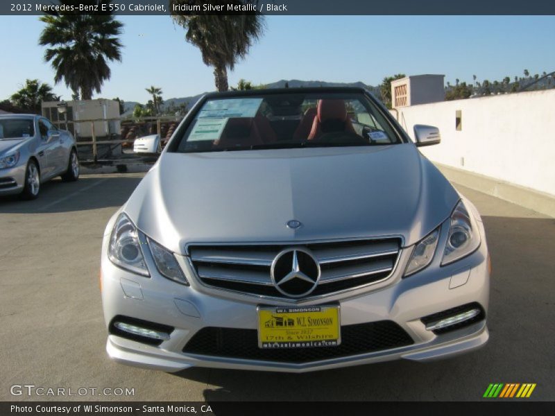 Iridium Silver Metallic / Black 2012 Mercedes-Benz E 550 Cabriolet