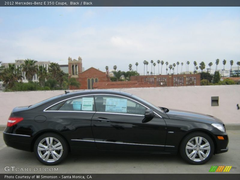 Black / Black 2012 Mercedes-Benz E 350 Coupe
