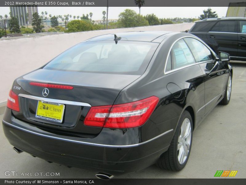 Black / Black 2012 Mercedes-Benz E 350 Coupe