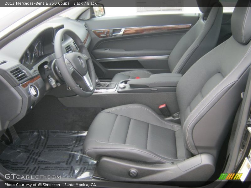 Black / Black 2012 Mercedes-Benz E 350 Coupe