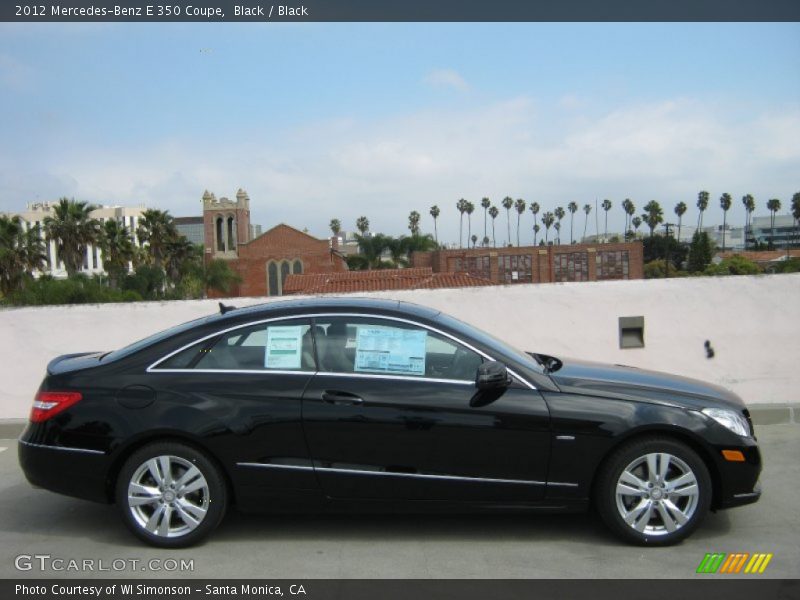 Black / Black 2012 Mercedes-Benz E 350 Coupe
