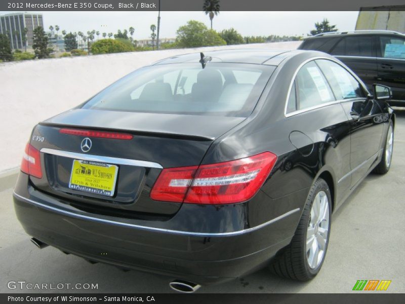 Black / Black 2012 Mercedes-Benz E 350 Coupe