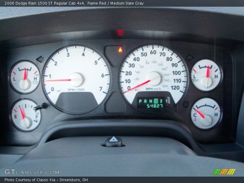 Flame Red / Medium Slate Gray 2006 Dodge Ram 1500 ST Regular Cab 4x4
