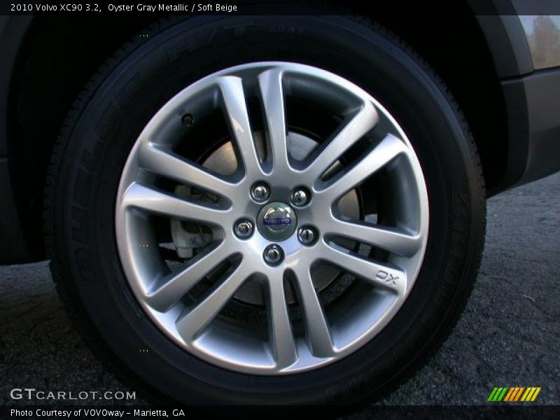 Oyster Gray Metallic / Soft Beige 2010 Volvo XC90 3.2