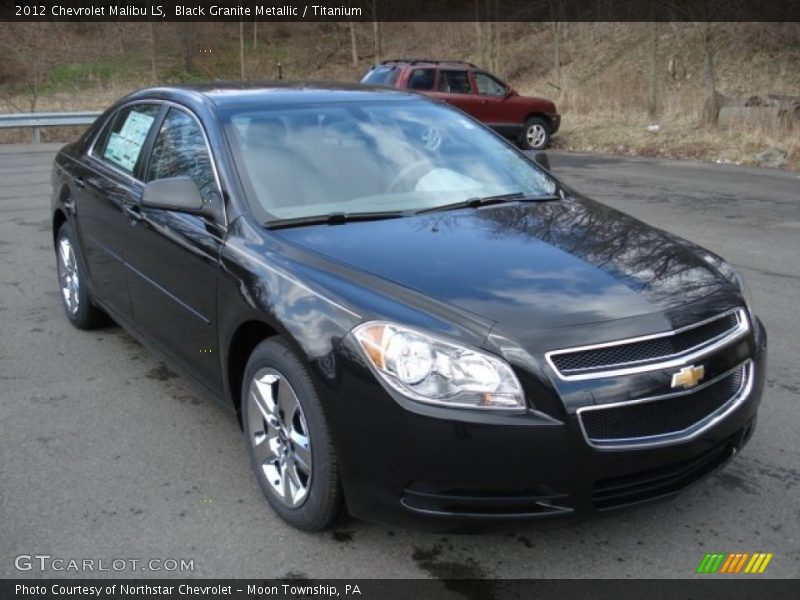 Black Granite Metallic / Titanium 2012 Chevrolet Malibu LS