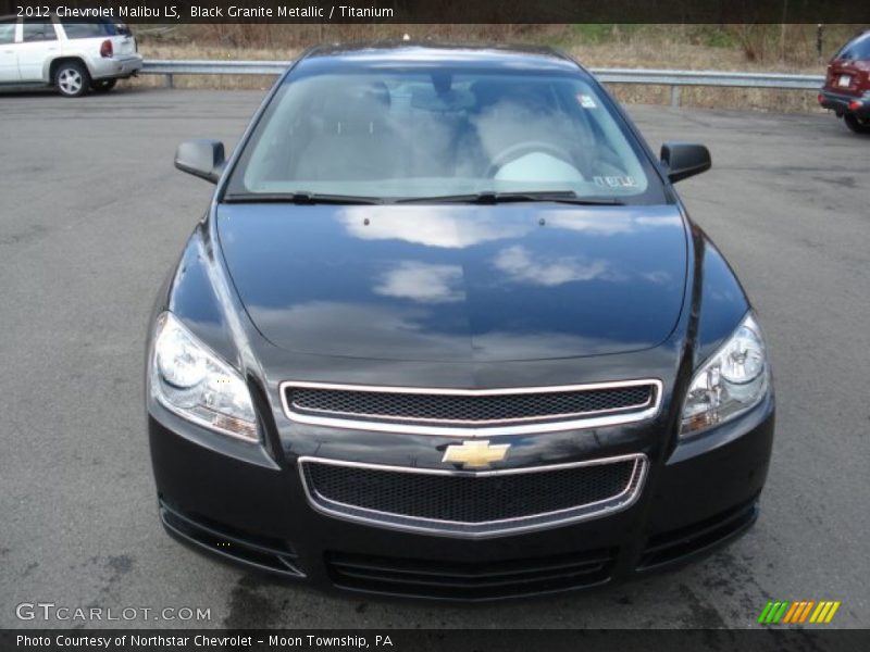 Black Granite Metallic / Titanium 2012 Chevrolet Malibu LS