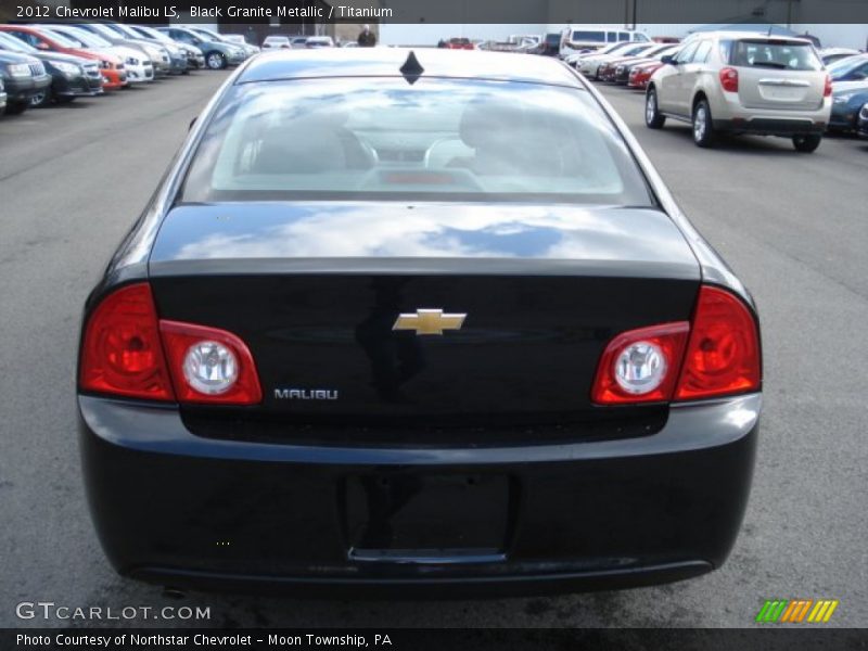 Black Granite Metallic / Titanium 2012 Chevrolet Malibu LS