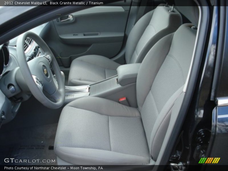 Black Granite Metallic / Titanium 2012 Chevrolet Malibu LS