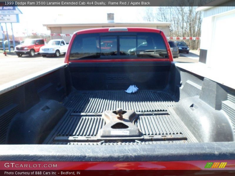 Flame Red / Agate Black 1999 Dodge Ram 3500 Laramie Extended Cab 4x4 Dually