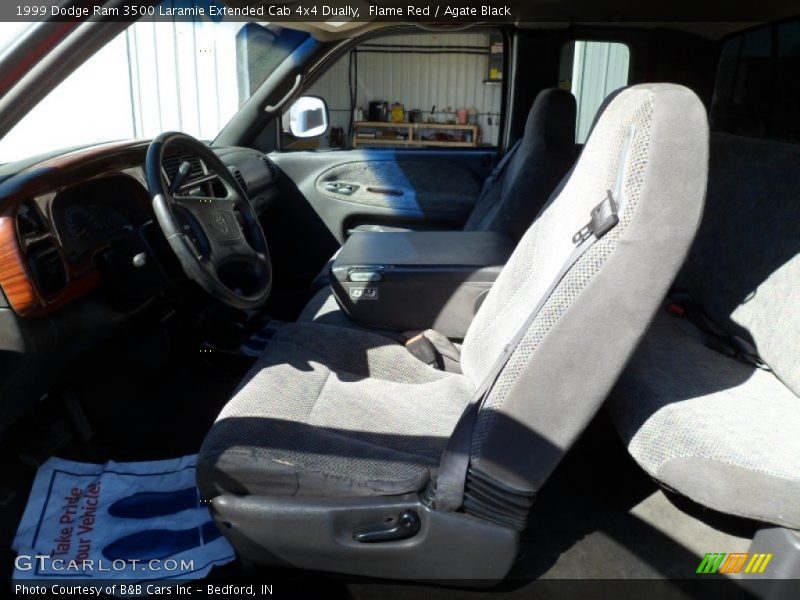 Flame Red / Agate Black 1999 Dodge Ram 3500 Laramie Extended Cab 4x4 Dually